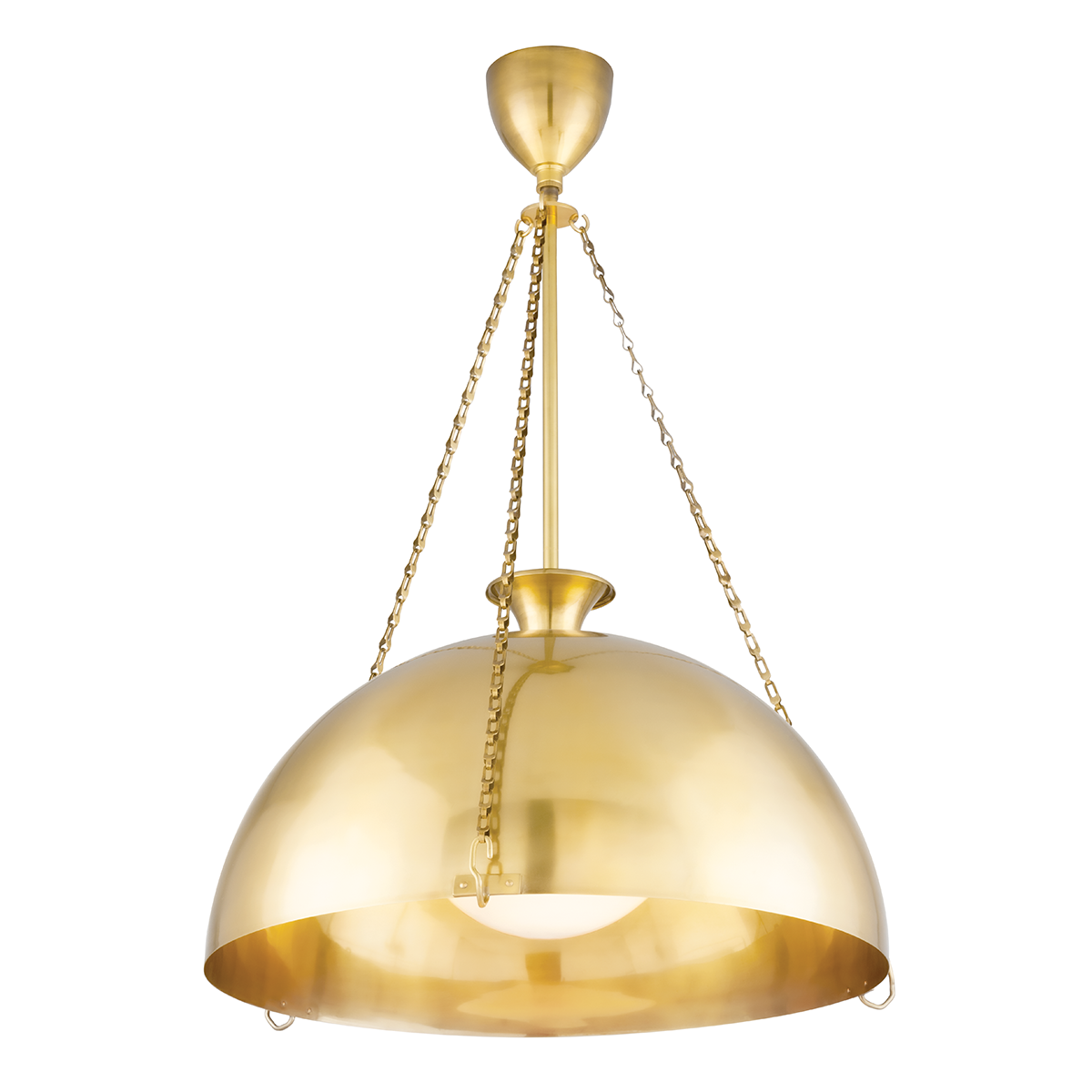 Levette Pendant with Aged Brass Finish