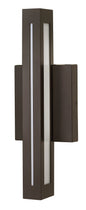 Vue Medium Wall Mount Lantern In Light Bronze Finish