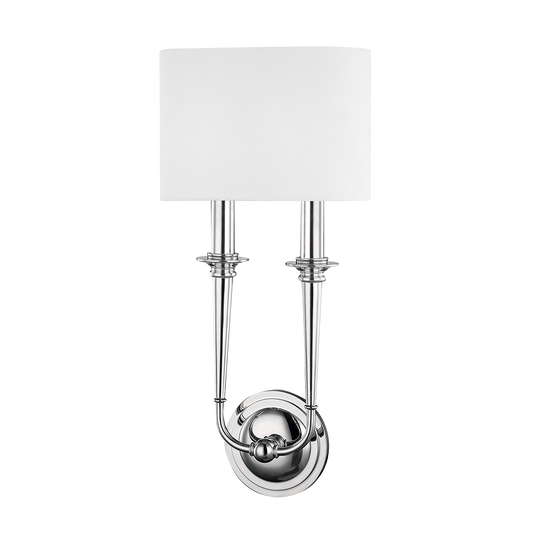 Lourdes Wall Sconce with Polished Nickel Finish