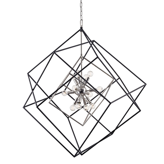 Roundout Chandelier with Polished Nickel Finish