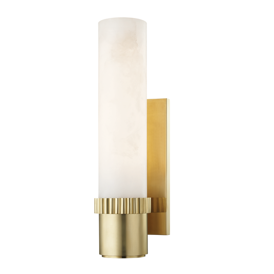 Argon Wall Sconce with Aged Brass Finish