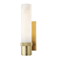 Argon Wall Sconce with Aged Brass Finish