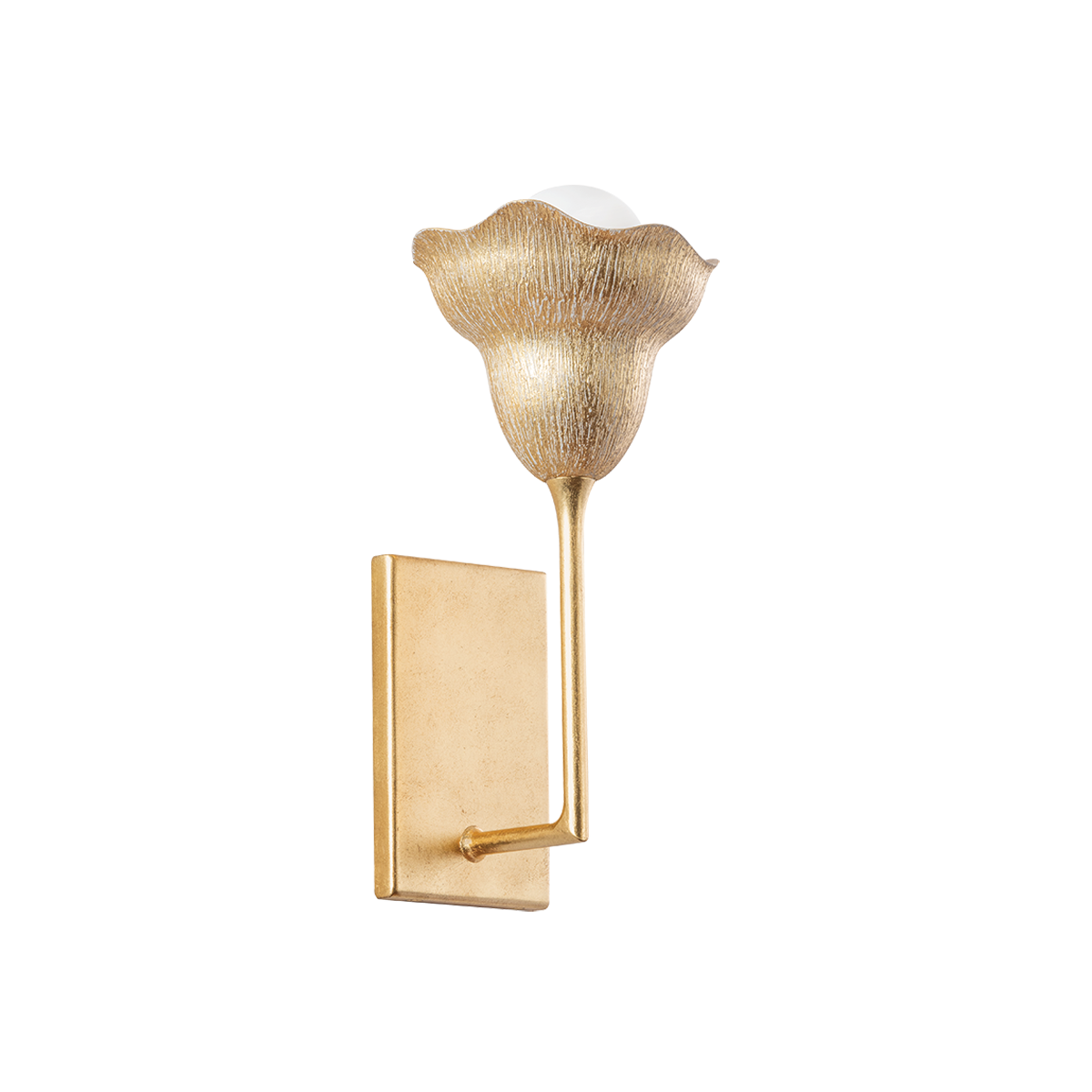 ALORA Wall Sconce with Vintage Gold Leaf/Gilded Ivory Finish