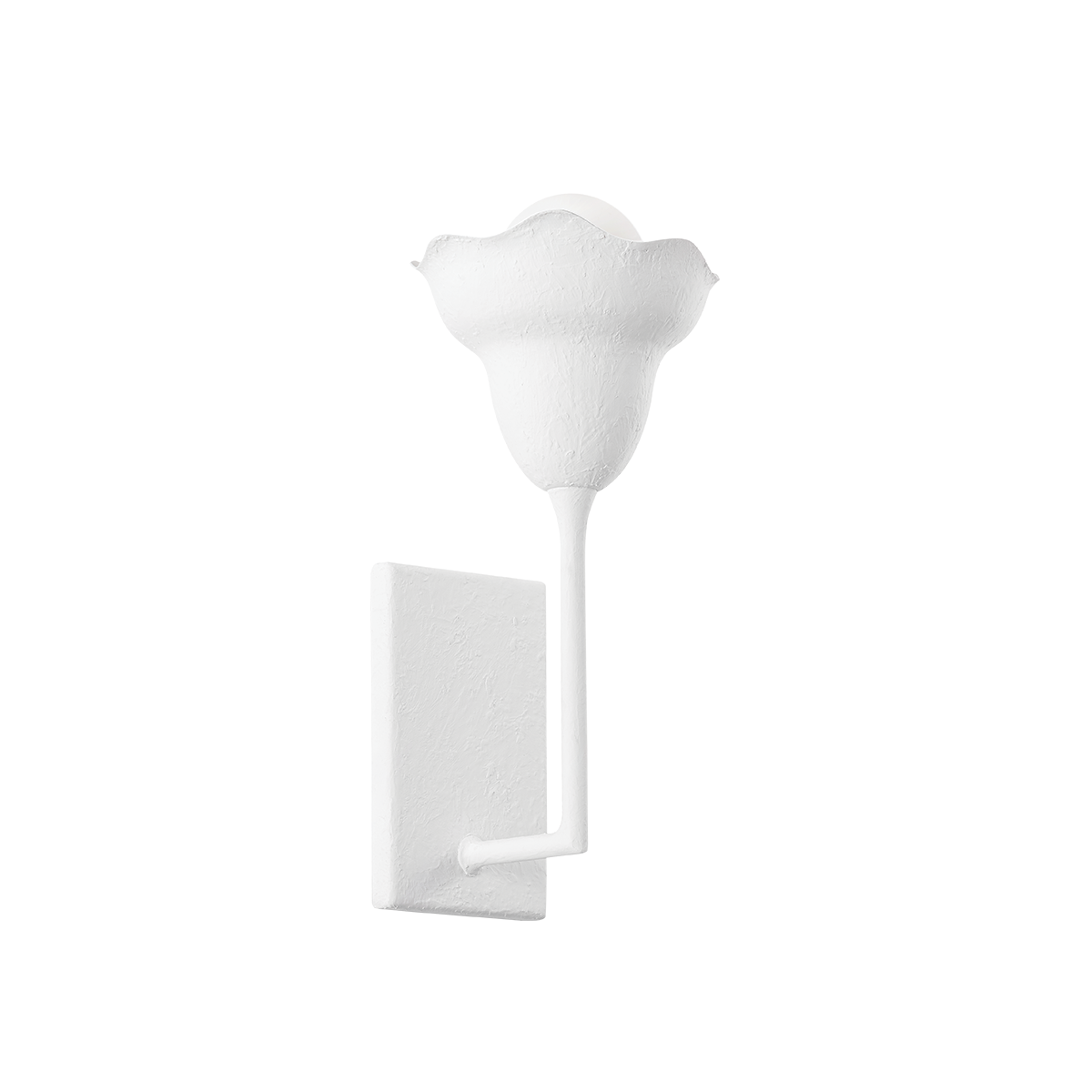 ALORA Wall Sconce with White Plaster Finish