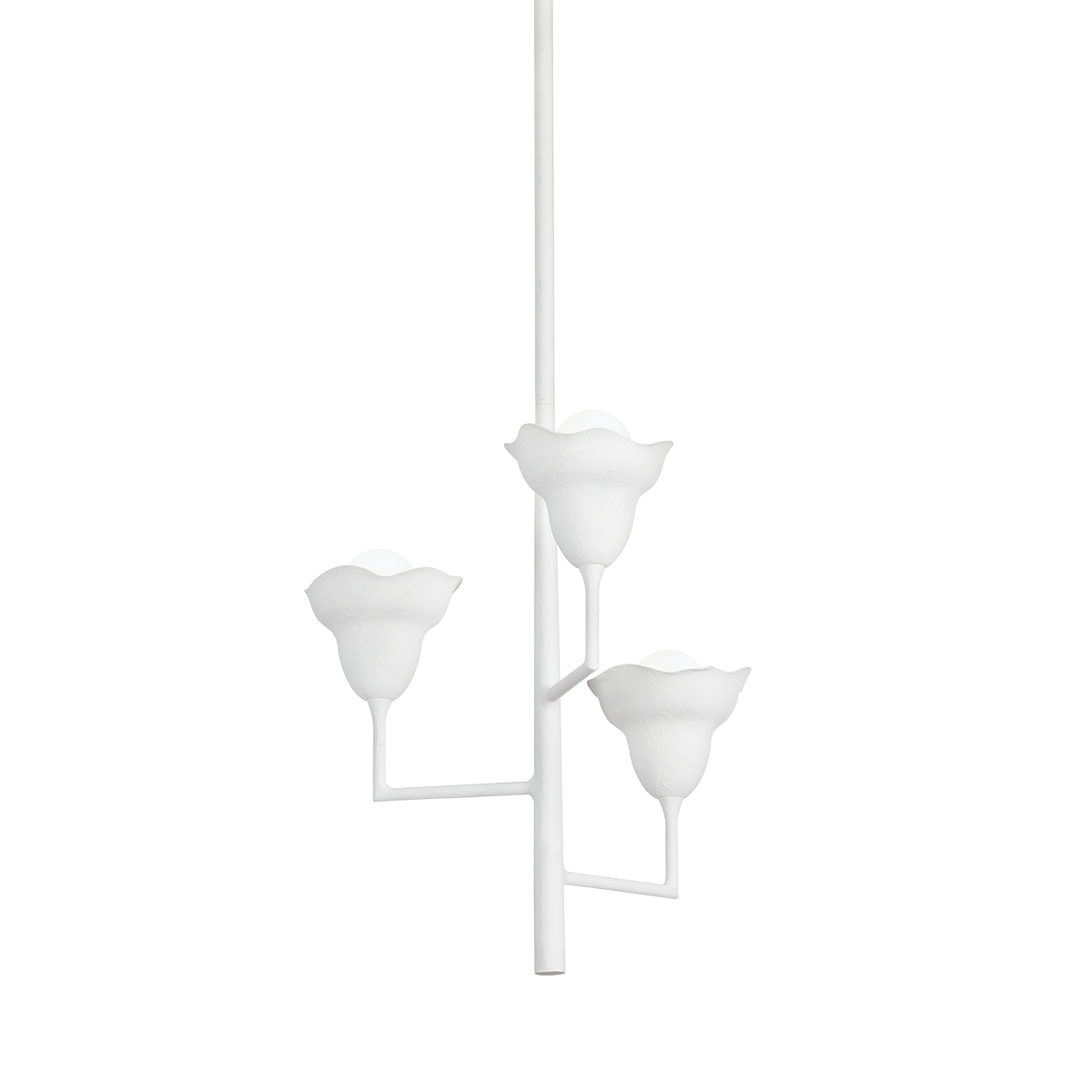 ALORA Chandelier with White Plaster Finish