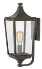 Jaymes Medium Wall Mount Lantern In Light Bronze Finish
