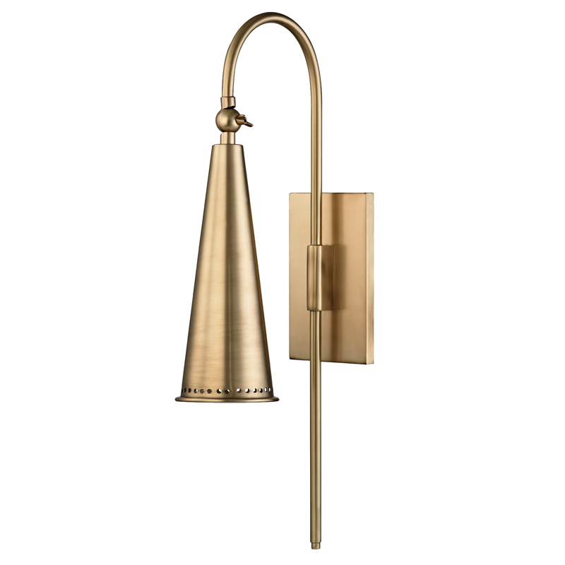 Alva Wall Sconce with Aged Brass Finish