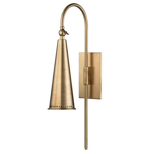 Alva Wall Sconce with Aged Brass Finish