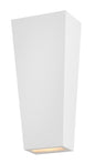 Cruz Medium Wall Mount Lantern In White Finish