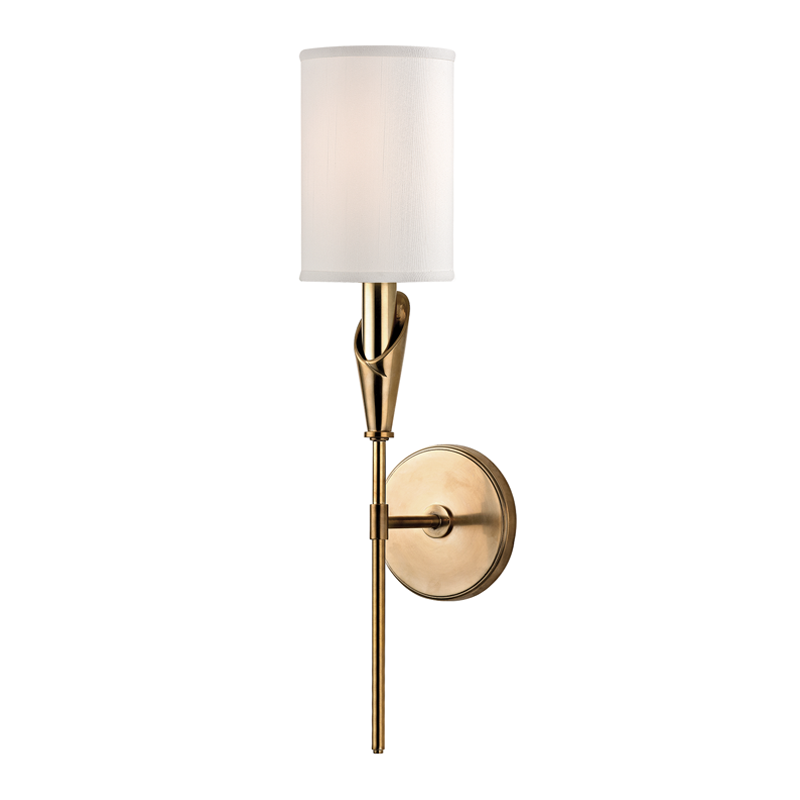 Tate Wall Sconce with Aged Brass Finish