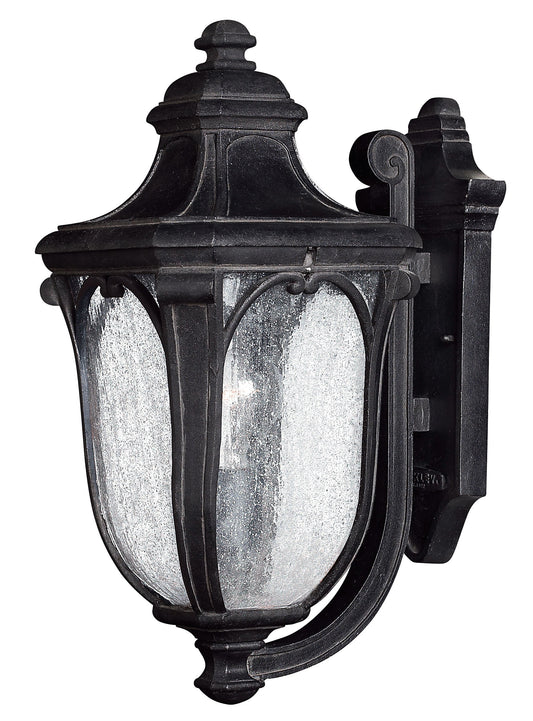 Trafalgar Medium Wall Mount Lantern In Black Finish