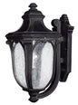 Trafalgar Medium Wall Mount Lantern In Black Finish