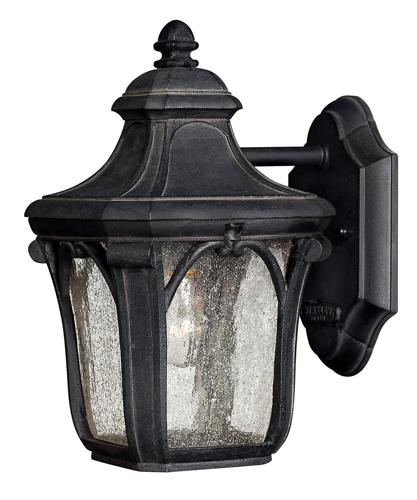 Trafalgar Small Wall Mount Lantern In Black Finish