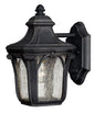 Trafalgar Small Wall Mount Lantern In Black Finish