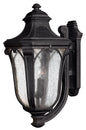 Trafalgar Large Wall Mount Lantern In Black Finish