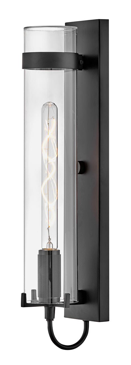 Ryden Large Wall Mount Lantern In Black Finish