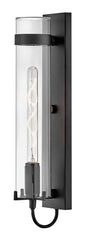 Ryden Large Wall Mount Lantern In Black Finish
