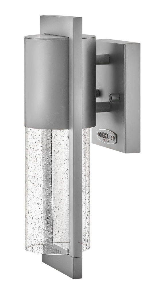 Shelter Small Wall Mount Lantern In Gray Finish