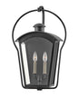 Yale Large Wall Mount Lantern In Black Finish