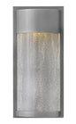 Shelter Small Wall Mount Lantern In Gray Finish
