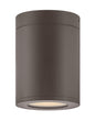 Silo Extra Small Flush Mount In Dark Bronze Finish