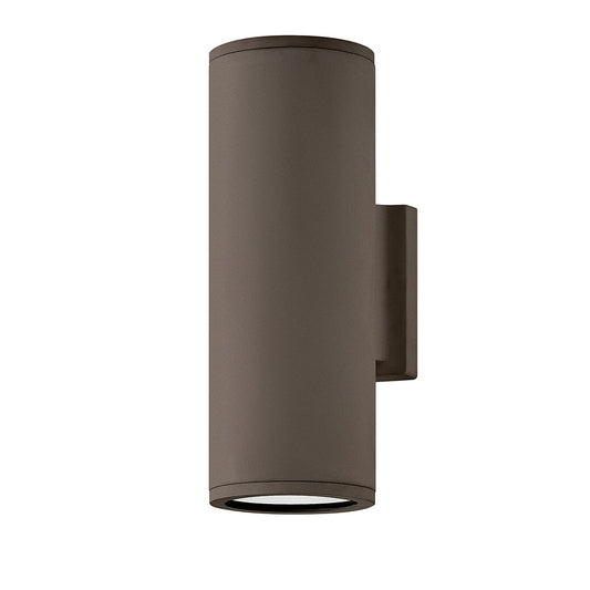 Silo Small Up/Down Wall Mount Lantern In Dark Bronze Finish