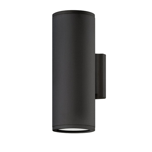 Silo Small Up/Down Wall Mount Lantern In Black Finish