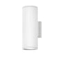 Silo Small Up/Down Wall Mount Lantern In White Finish