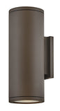Silo Medium Wall Mount Lantern In Dark Bronze Finish