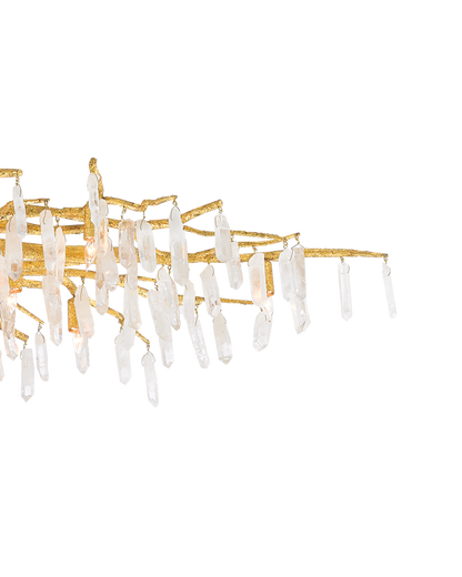 Forest Light Gold Semi-Flush Mount