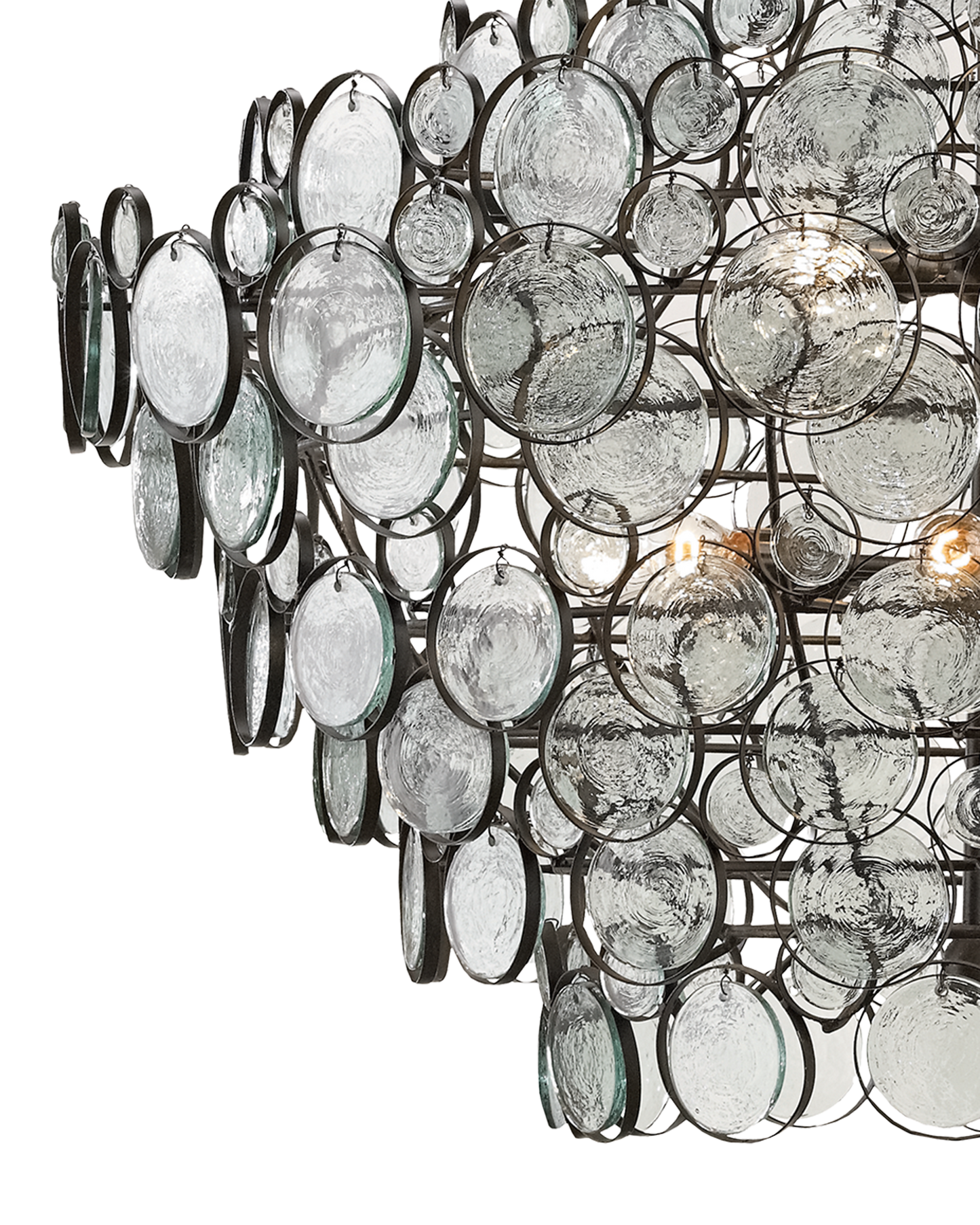 Galahad Large Recycled Glass Chandelier