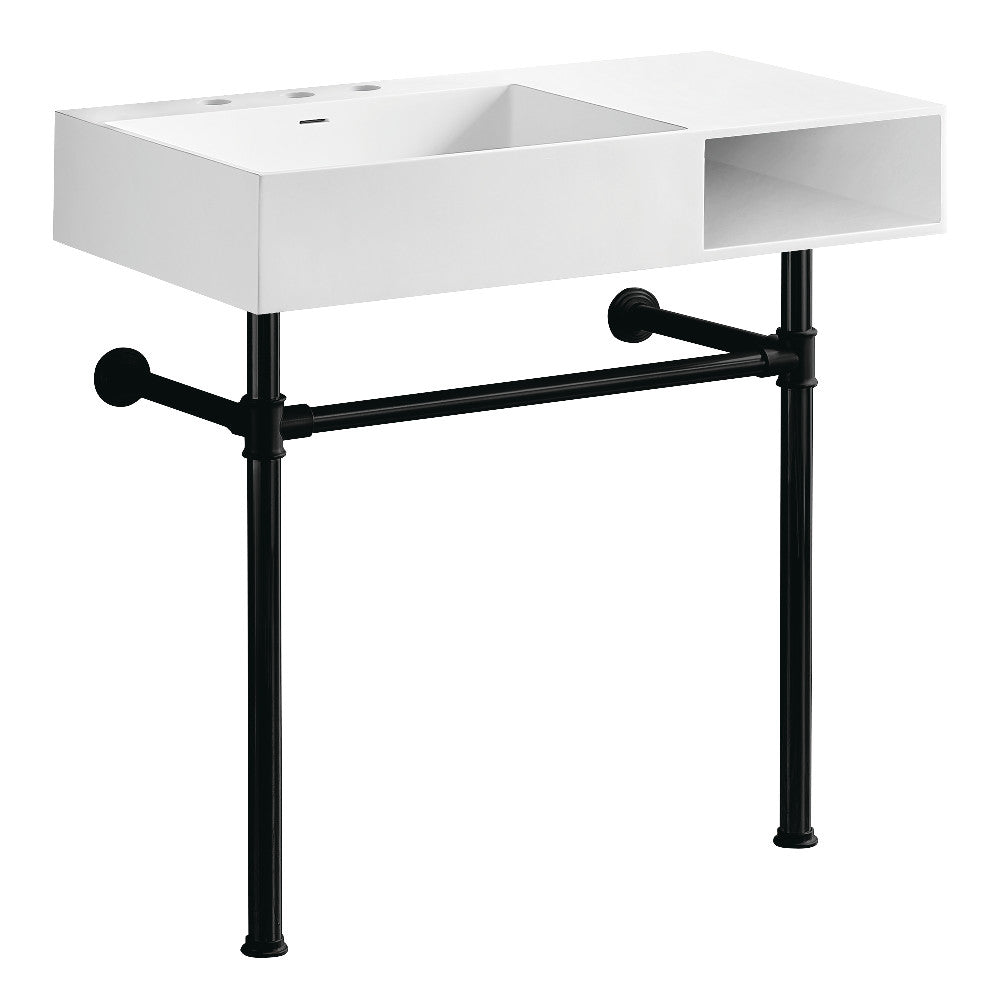 Aurelius 36.63 Inch Console Sink in White