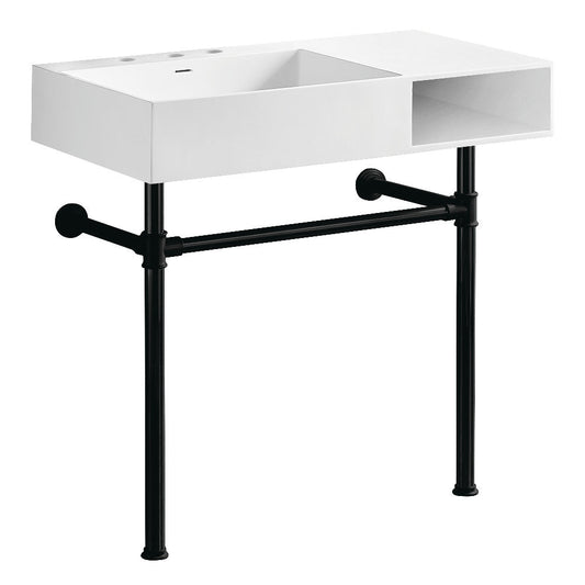 Aurelius 36.63 Inch Console Sink in White