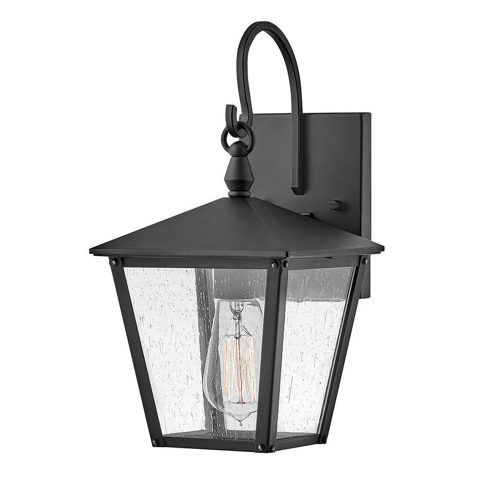 Huntersfield Medium Wall Mount Lantern In Black Finish