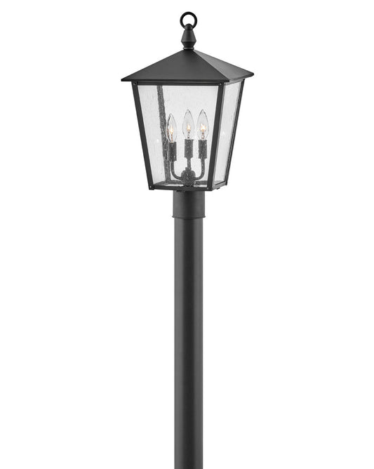 Huntersfield Medium Post Top or Pier Mount Lantern In Black Finish