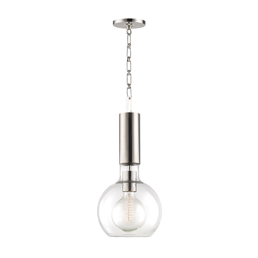 Raleigh Pendant with Polished Nickel Finish