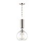 Raleigh Pendant with Polished Nickel Finish