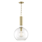 Raleigh Pendant with Aged Brass Finish