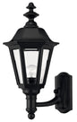 Manor House Medium Wall Mount Lantern In Black Finish