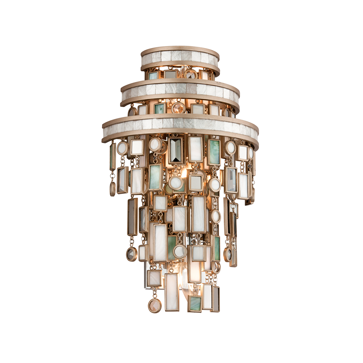 Dolcetti Wall Sconce In CHAMPAGNE LEAF Finish