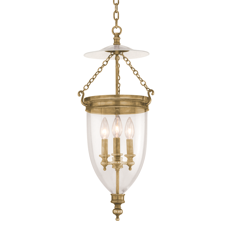 Hanover Pendant with Aged Brass Finish