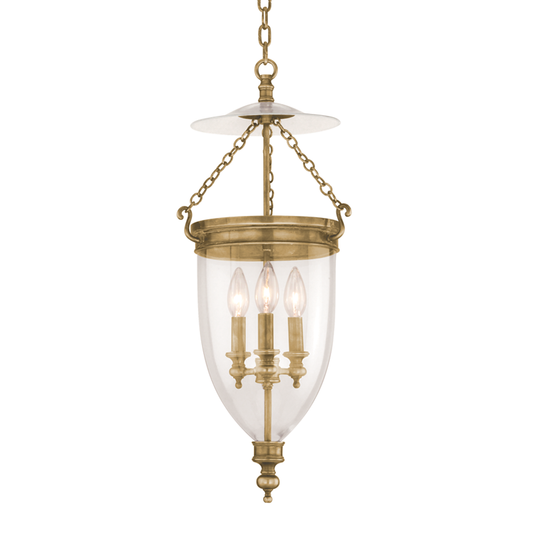 Hanover Pendant with Aged Brass Finish