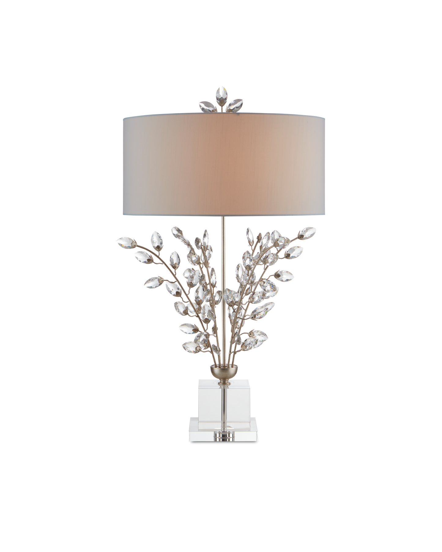 Forget-Me-Not Silver Table Lamp