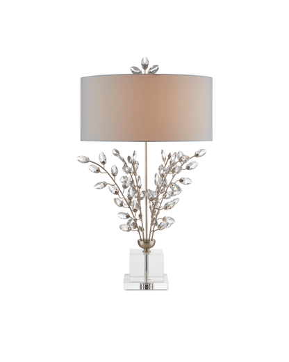Forget-Me-Not Silver Table Lamp
