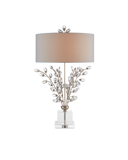 Forget-Me-Not Silver Table Lamp