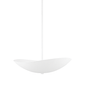 Fabius Pendant with White Plaster Finish