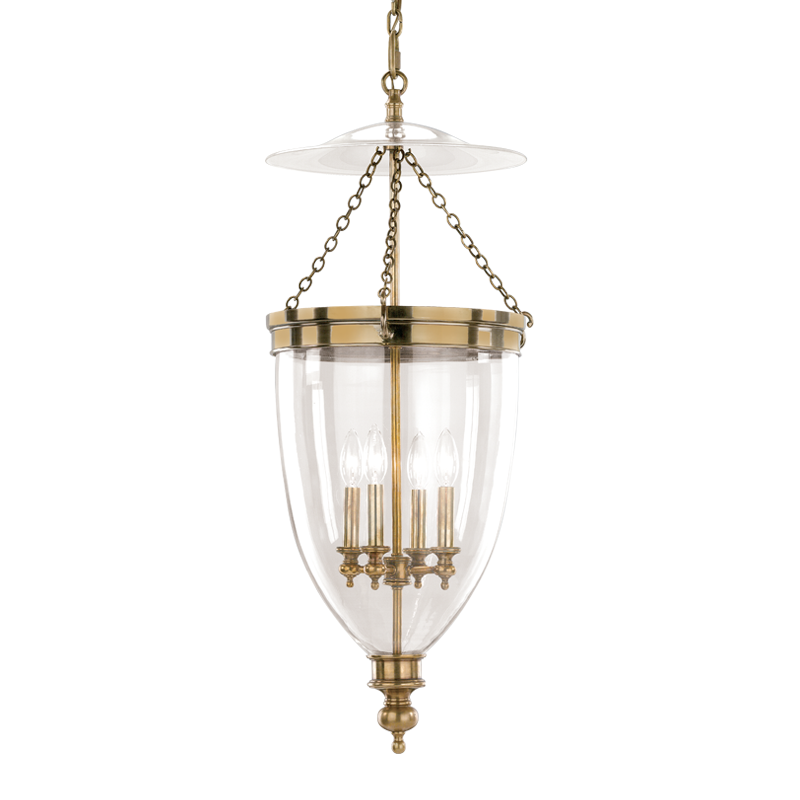 Hanover Pendant with Aged Brass Finish