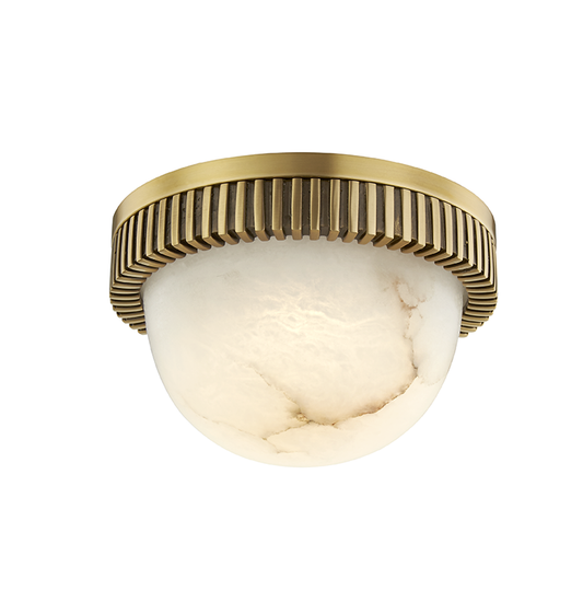 Ainsley Flush Mount with Aged Brass Finish