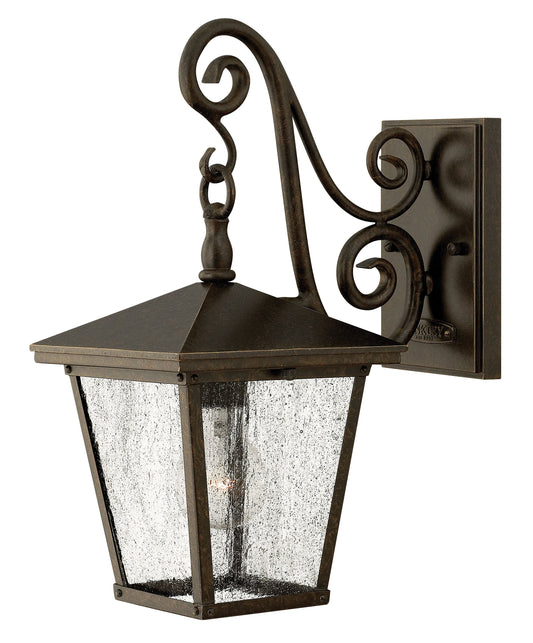 Trellis Medium Wall Mount Lantern In Dark Bronze Finish