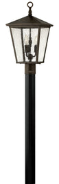 Trellis Medium Post Top or Pier Mount Lantern In Dark Bronze Finish